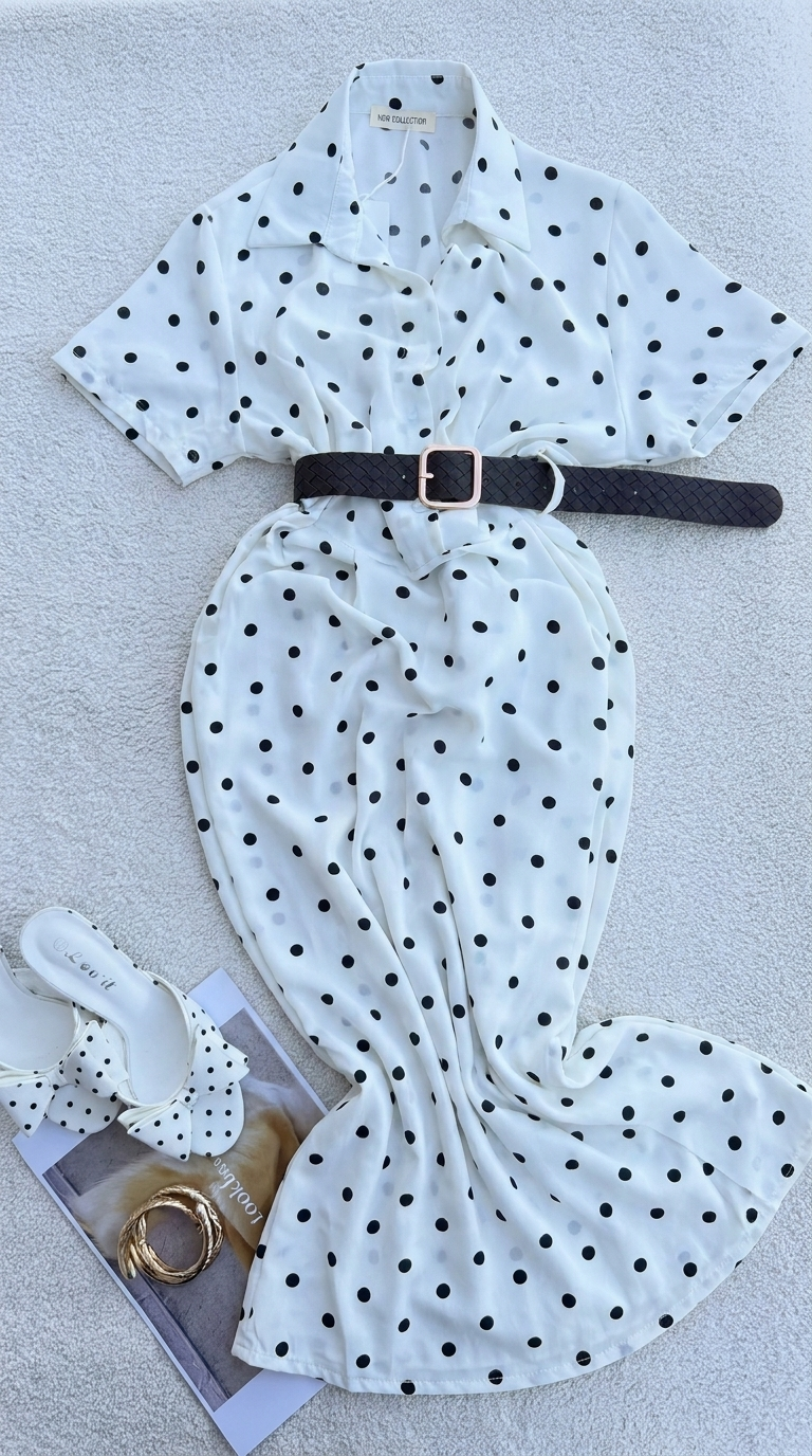 Robe à Pois Classique